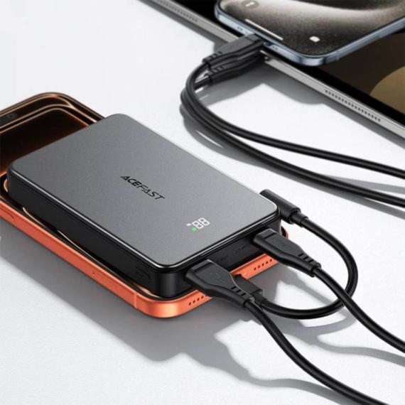 Повербанк Acefast M31 22.5W Magnetic Fast Charging with cable 10000mAh (Black)