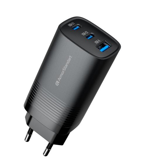 Мережевий зарядний пристрій ArmorStandart Resolute Power ARP-721 67W GaN Black
