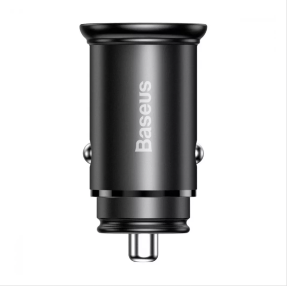 Автомобільний зарядний пристрій Baseus Circular Metal 30W USB+ Type C