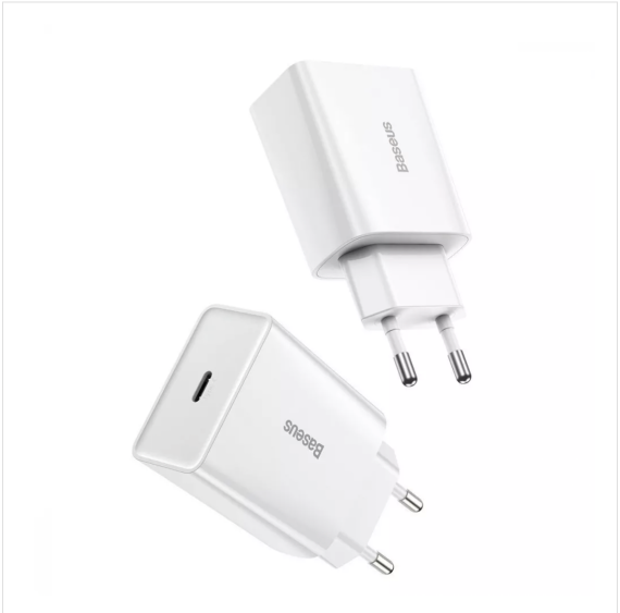 Зарядний пристрій Baseus Speed Mini PD Charger 20W (1 Type-C) White