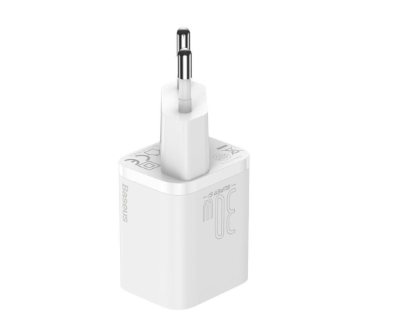 Зарядний пристрій  Baseus Super Silicone PD 30W (1Type-C) White