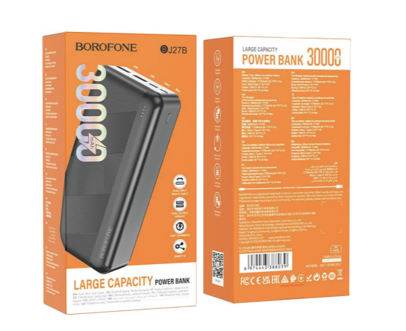 Повербанк BOROFONE  BJ27B 30000 mAh Black