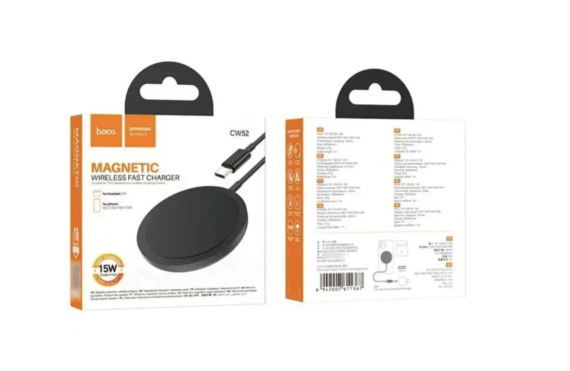 Бездротовий ЗП HOCO CW52 Enjoy magnetic ws fast charging Black