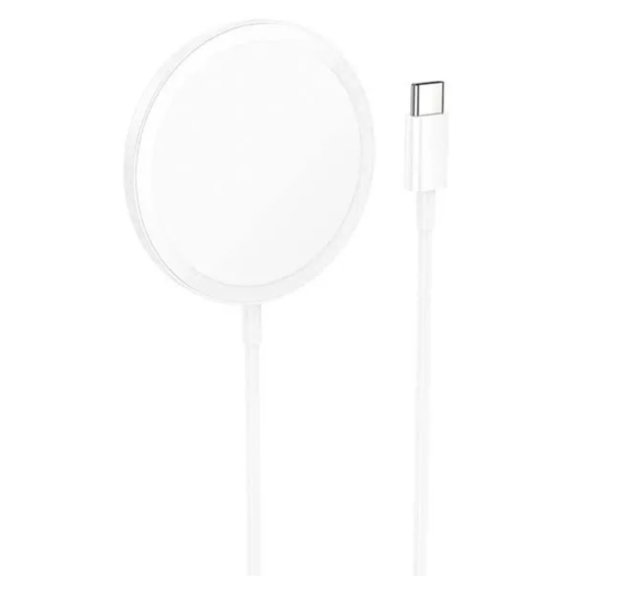 Бездротовий ЗП HOCO CW52 Enjoy magnetic ws fast charging White