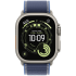 49mm Blue/Bright Blue Trail Loop - S/M - Natural Titanium Finish