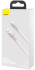Кабель Baseus Cafule Metal USB-A  to Lightning PD 20W 1m White