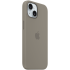 iPhone 15 Silicone Case with MagSafe - Clay,Model A3123