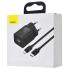 Зарядний пристрій Baseus Super Silicone PD Charger 20W (1Type-C) + Type-C to Lightning White