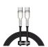 Кабель Baseus Cafule Metal Type-C to Type-C 100W 2m Black