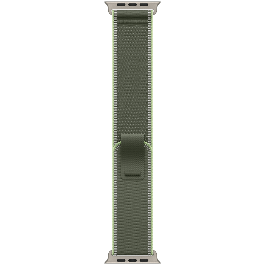 49mm Green/Neon Trail Loop - S/M - Natural Titanium Finish